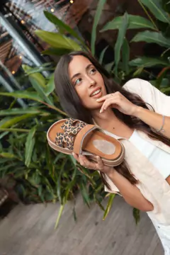 Imagen de Sandalias HERMES Animal Print