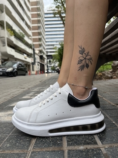 Zapatillas Leros Blancas Con Negro - comprar online