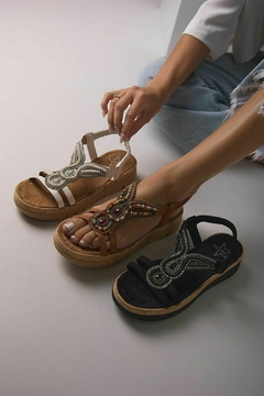 Sandalias Serbia Negras - MARIA PE