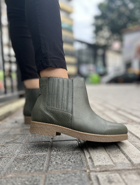 Botinetas Berlín Verde Oliva