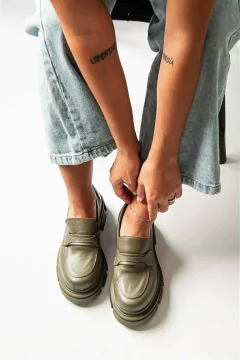 Mocasines Merlina Verde - tienda online