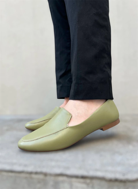 Zapatos Mocasines Mora Verde