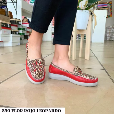 350 FLOR ROJO ANIMAL PRINT