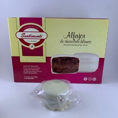 SENTIMENTI Alfajor Blanco Relleno De Dulce De Leche X 1