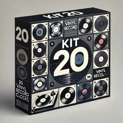 Kit 20 Relógios Disco Vinil Diversos Temas Atacado Revenda