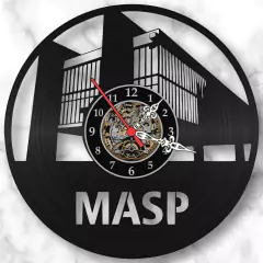 Relógio Parede Museu Masp Nerd Geek Vinil Lp Decoração Retrô - comprar online