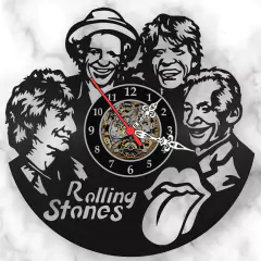 Relogio Parede Rolling Stones Bandas Rock Retrô Disco Vinil - comprar online