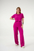 CONJUNTO DE AMAMENTAÇÃO CALÇA MAMACONFY + T-SHIRT | ROSA FÚCSIA