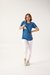 T-SHIRT DE AMAMENTAÇÃO AZUL JEANS - Blusas para Amamentação | Conforto e Praticidade em Roupas de Amamentação