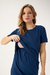 VESTIDO DE AMAMENTAÇÃO COM BOLSO | AZUL MARINHO - loja online