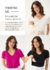 MAMAKIT | KIT 3 T-SHIRTS AMAMENTAÇÃO GOLA V | PRETA • OFF WHITE • ROSA FÚCSIA