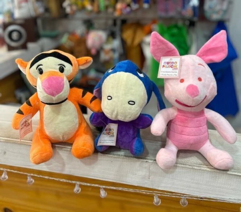 Peluche TIGER o PIGLET o IGOR Pooh Pequeños