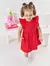 Vestido Baby Mundo Cinti Laise Coração Vermelho