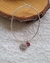 Bracelete 2mm, "Seja Forte e Corajosa" com Pedra Zircônia 8mm - comprar online