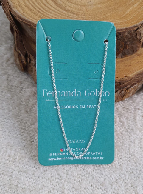 Cordão Elo Português 40cm - 1,5mm