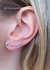 Brinco Mini Earcuff 2cm com 4 Zircônias Coloridas 3mm - comprar online