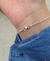 Pulseira em Elo Português com Olho Grego Madre Pérola 8mm - comprar online