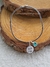 Bracelete Oval 2mm com Pingente Seja Forte e Corajosa 11mm e Ponto de Luz Zircônia 7mm