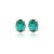 Brinco Pedra Oval Zircônia 7x4mm - Cores