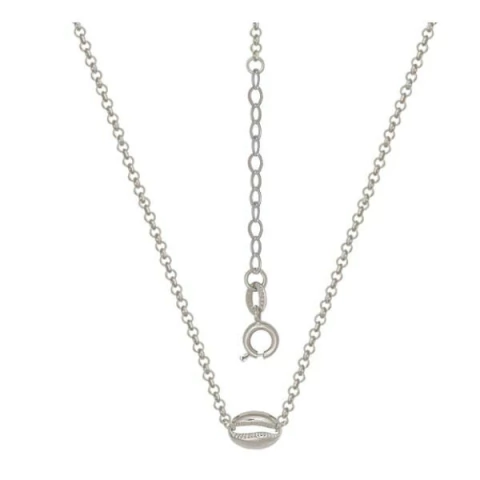 Gargantilha em Elo Português com Pingente Búzio 1,2cm - comprar online