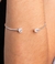 Bracelete com aro regulável e 2 pedras oval em zirconias 6mm na internet