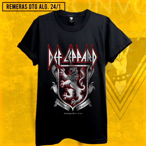 Remera DEF LEPPARD Escudo