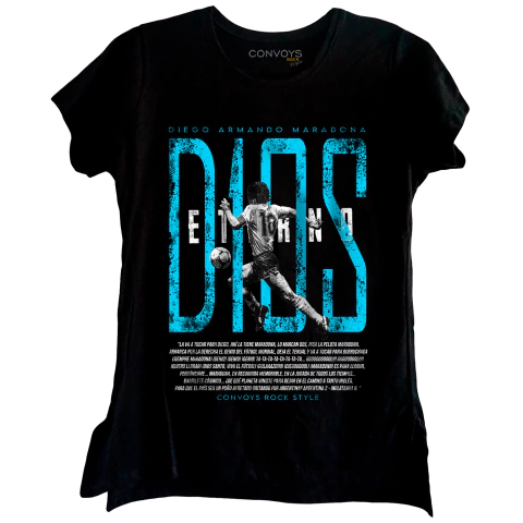 Remera Dama DIEGO D10S Relato