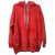 Buzo canguro c/capucha liso Rojo