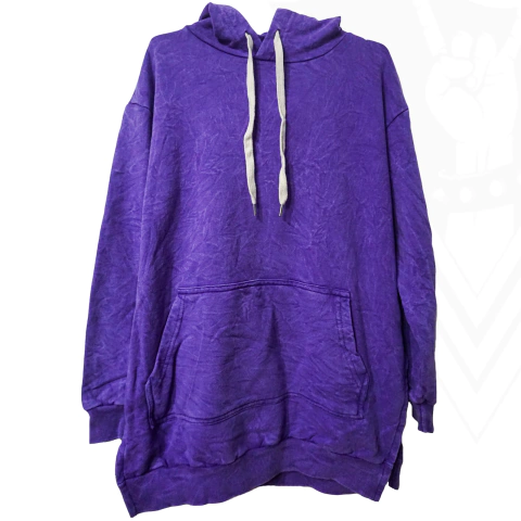 Buzo canguro c/capucha liso Violeta