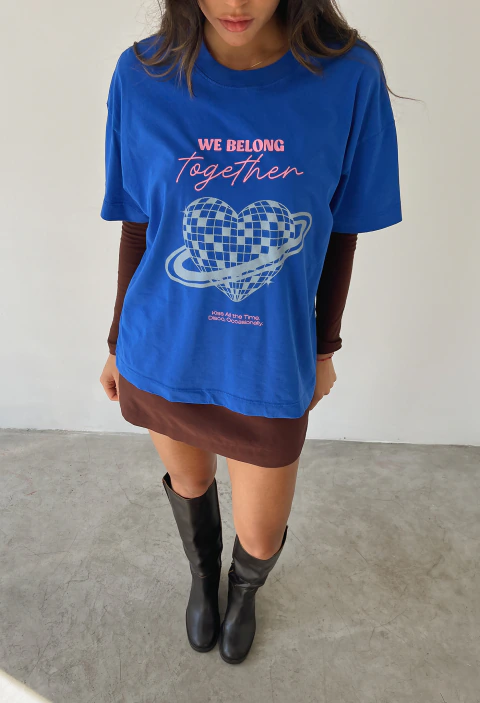 Camiseta Boxy Together | 100% Algodão BCI | Modelagem Ampla