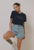 Short Mom Jeans Azul Claro