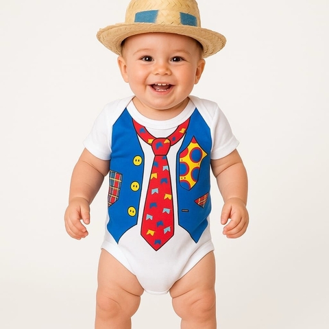 BODY TEMÁTICO CAIPIRA BRANCO - comprar online