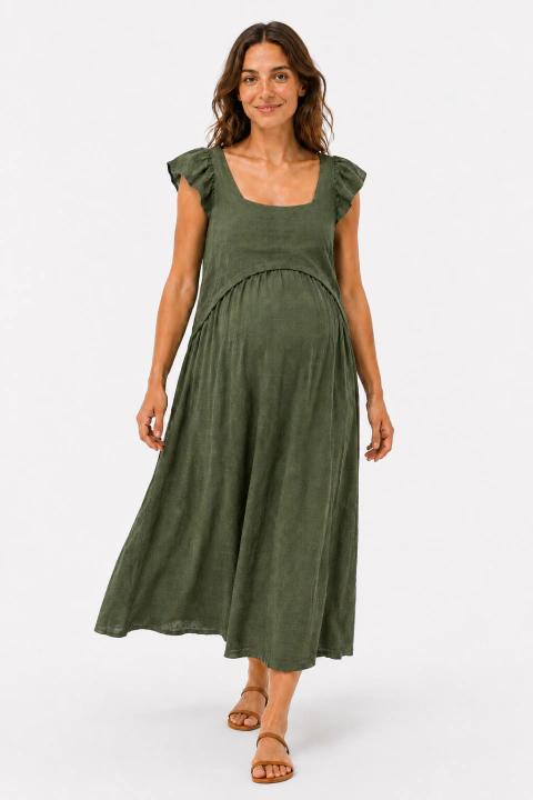VESTIDO CARMEN VERDE - PREVENTA despacha a partir 4.9