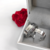 Par Aliança Romance 6mm Cor Prateada Aço Inoxidável