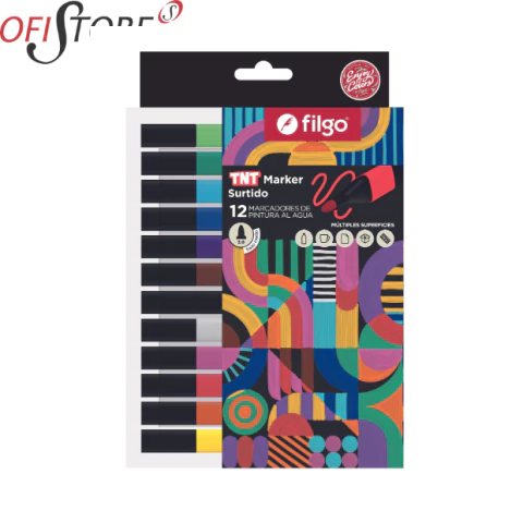 Marcador Filgo TNT x 12 punta 3.0mm (7349) - comprar online