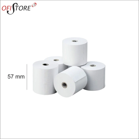 Rollo Cifra 57 x 25 mts. original p/ maquina de calcular paquete x10 unidades (1300)