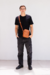Bandolera Mies Caramelo Hombre - comprar online