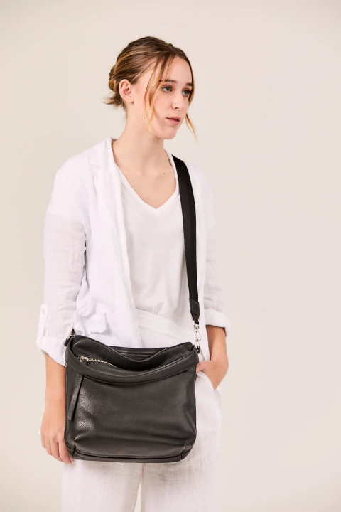 Bandolera Helsinki negra - comprar online