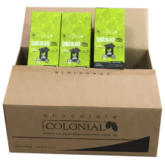 Chocolate negro 70% sin azúcar x 100 gr con stevia - 036-37076