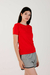 Remera Mujer Lisa Imp Rojo en internet