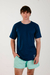 Remera Hombre Lisa Imp Marino - comprar online