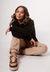 Buzo Over Logo Langosta Negro - comprar online