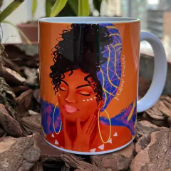 Caneca Turbante Mulher Preta