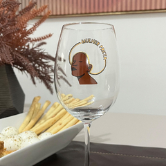 Taça de vinho tinto Mulher Preta - Soul Negão e Mulher Preta 