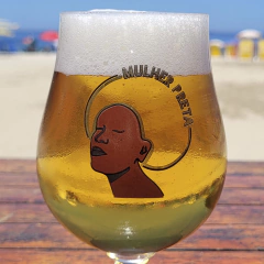 Taça de cristal Bock Mulher Preta