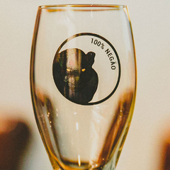 Taça de cristal gourmet 100% Negão