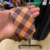 Gravata Xadrez Semi Slim Laranja/ Marrom #SR1385 na internet