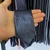 Gravata Cinza Chumbo Slim Textura Quadriculada #HD1115 na internet
