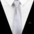Gravata Cinza Claro Semi Slim Textura Quadriculada #SR1340