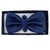 Kit de Luxo com Gravata Borboleta Azul Marinho + Lenço + Abotoadura #HD1444 - comprar online